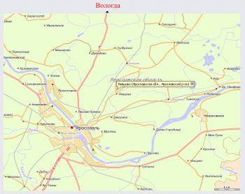 Автоэкзотика Ярославия 2007 | Карта проезда до поселка Кто поедет не участвовать, а просто посмотреть 