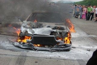 На соревнованиях по драг-рейсингу в Штыково сгорел Skyline GT-R | Автоспорт