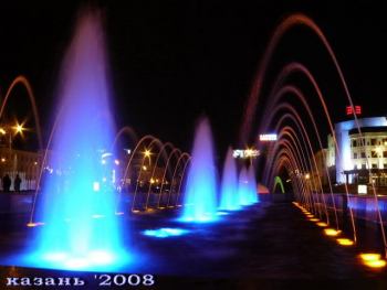 Фотография | группа фонтанов...вечерний вид