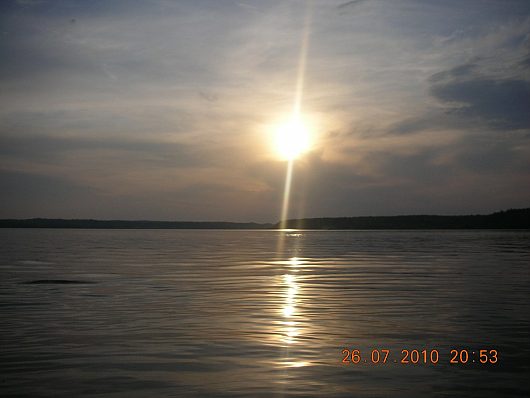 Отдых на Селигере | Озеро Вселуг вечером