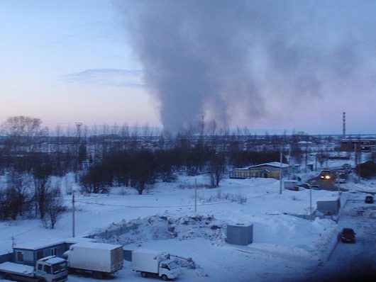 Катаклизмы природы 2011 в Вологодской области | дым хорошо шел