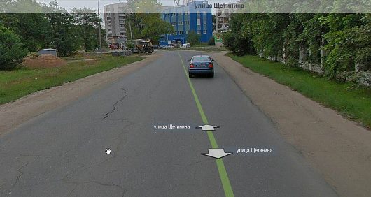 Пешеходный переход на перекрестке Ильюшина - Щетинина | Со стороны Лечебной - отличная видимость 