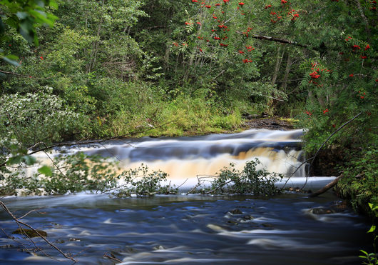 Водопад Падун на реке Тагажма, Вытегорский район | Вологодская область