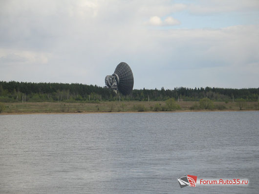 Не знаю как назвать... Пусть будет Вологда-В. Новгород-Ржев-Тверь-Вологда | Справа от этих мостов хорошо виден огромный радиотелескоп 