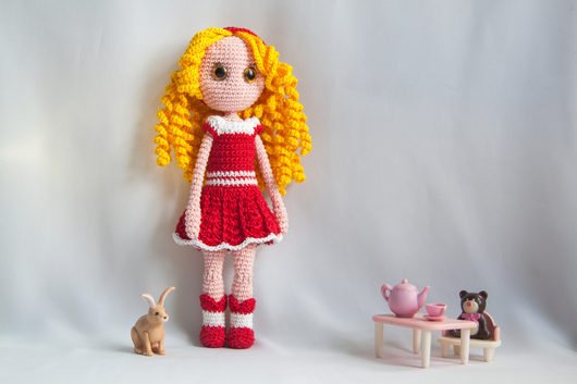 Вязаные игрушки | и кукла Алиса