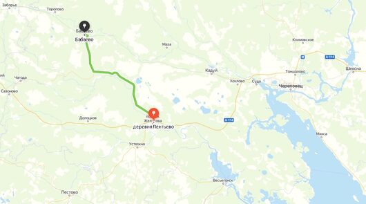 Дорога Лентьево - Бабаево | Дороги Вологодской области