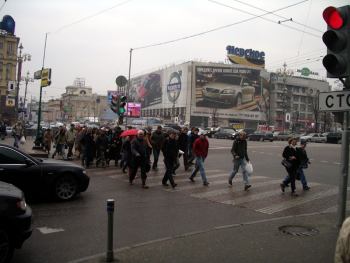 Очередная прогулка по Москве 16.03.2008 | Вопреки прогнозам пошел дождь