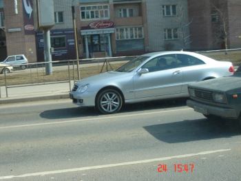 Вологодские "деликатесы" (фото редких и интересных автомобилей) | Мерседес CLK в этом кузове всего один.