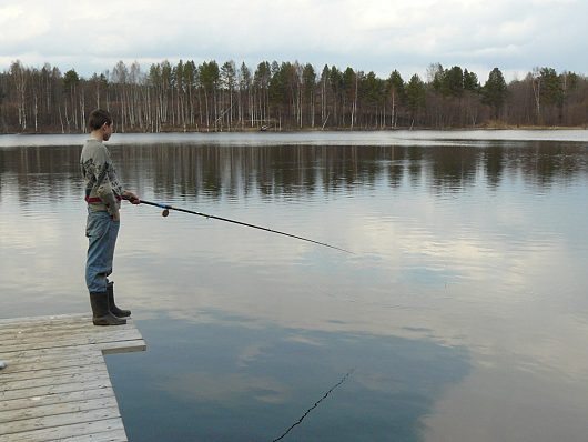 Майская Тарнога | рыбак на Климовском озере