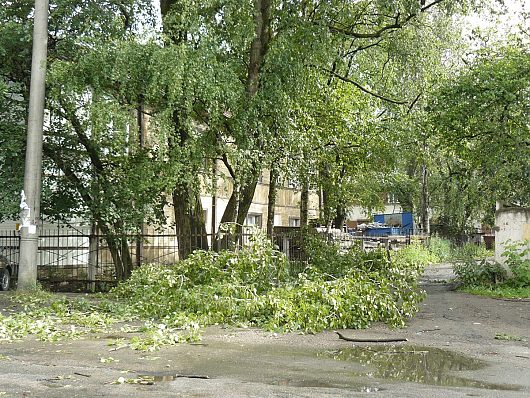 Катаклизмы природы 2010 в Вологодской области | ул Путейская