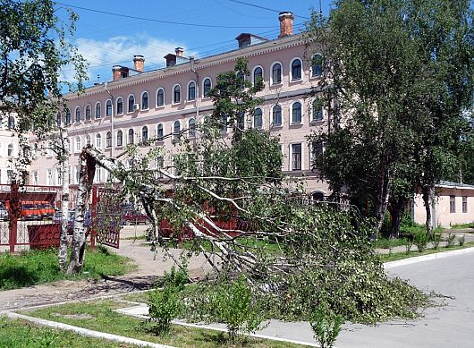 Катаклизмы природы 2010 в Вологодской области | За гостиницей Золотой Якорь