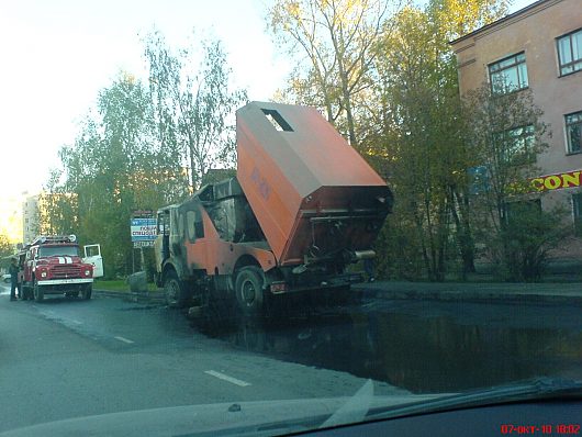 Возгорания автомобилей | Тоже сфотал.