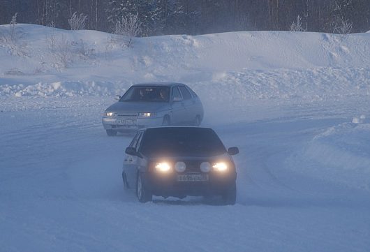 Перерыв между заездами. Чистка трассы Санниково | ВАЗ-2109 и ВАЗ-2112