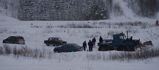 Перерыв между заездами. Чистка трассы Санниково | ...