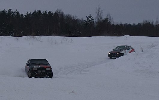 Перерыв между заездами. Чистка трассы Санниково | ...