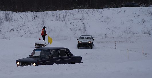 Перерыв между заездами. Чистка трассы Санниково | Я и Потапков Владимир (ВАЗ-2108, г.Череповец)