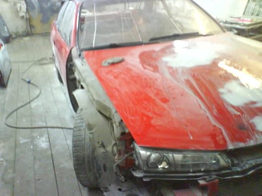 FIN - Nissan s14a Kouki - Red | Вот так отдохнул и оставил малярам... а сам пошёл на работу денюшку зарабатывать. На следующей неделе собирать.