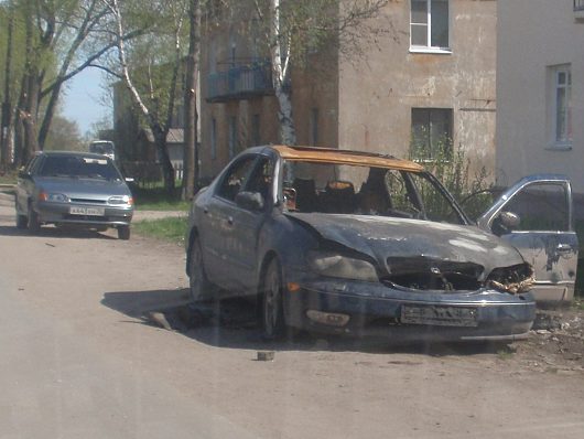 Возгорания автомобилей | В Соколе, рядом с автостанцией.