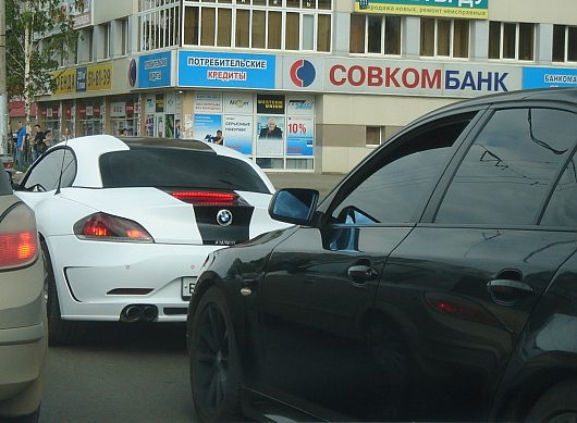 Вологодские "деликатесы" (фото редких и интересных автомобилей) | BMW Z4 Hamann, выхлоп другой стал и бампера, со светофора очень хорошо стартовал, быстро улетел smile 