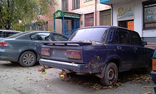 Вологда. "Подснежники" или бесхозные машины | ул.Галкинская