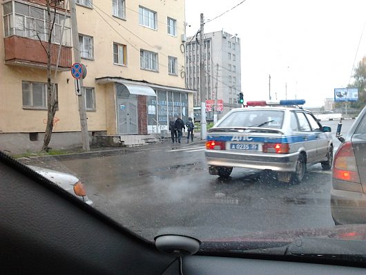 Беспредел ГАИшников | Сегодня с утра авто ДПС поворачивал налево к вокзалу.