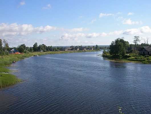 Природа нашего края (ФОТО) | Река Мегра в нижнем течении Вытегорский район ВО.