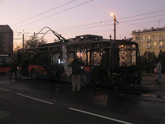 Пожары в общественном транспорте | фото не моё