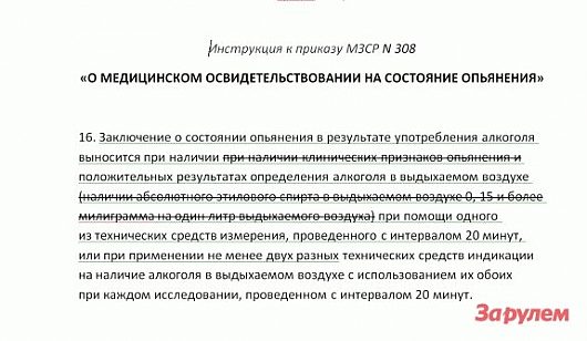 "Дуй не дуй..." 0,3 промилле более не в счёт, гласит "президентский" К | Законодательство