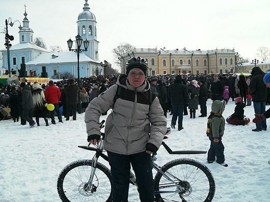 Масленица в Вологде | я на велосипеде катался на масленицу 