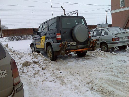 Фотки разных "необычных" авто | В Тамбовской области на одной из ЖД станций сфоткал