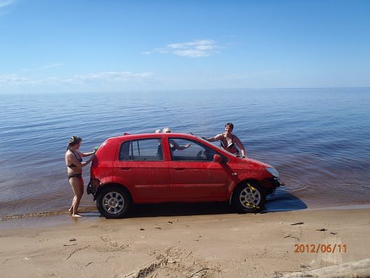 Фото наших автомобилей | Искупались в Онеге))))