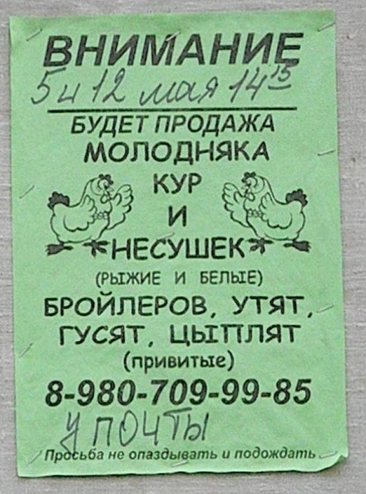 Удивительное рядом |  напомнил ) В поселке встретилось объявление, забыл сразу выложить (последняя строка) 