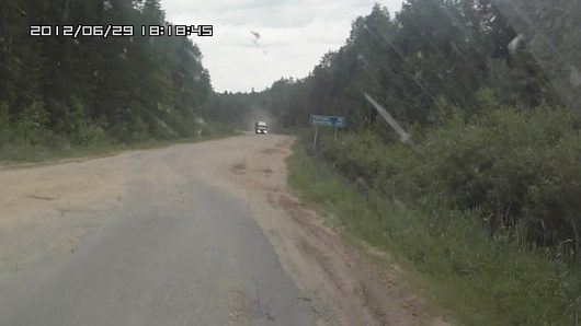 Опасный участок дороги Тотьма - Нюксеница - Великий Устюг | Дороги Вологодской области