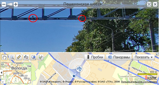 Карта видеокамер с радарами в Вологде | [Да нету там вроде бы никакой камеры, в каком месте установлена ] В обратную сторону тоже есть
