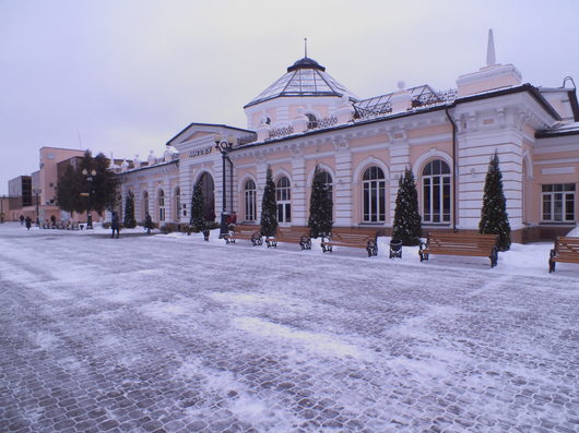 Дорожные зарисовки | Здание вокзала, Могилев (белорусская чыгунка)))