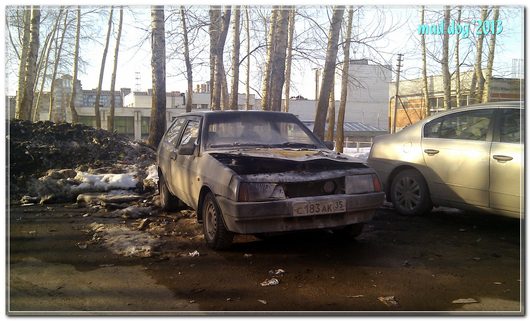 Возгорания автомобилей | ВАЗ 2108 на Костромской