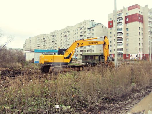 Дорога на ул. Карла Маркса - Фрязиновская | Техника возле перекрёстка Карла Маркса - Фрязиновская