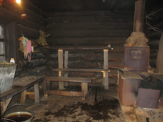 деревенская баня внутри фото