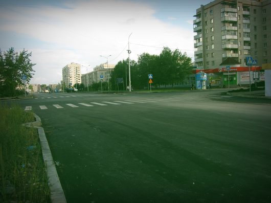 Дорога на ул. Карла Маркса - Фрязиновская | Перекрёсток ул Карла Маркса и Фрязиновской 1 августа 2015 года.
