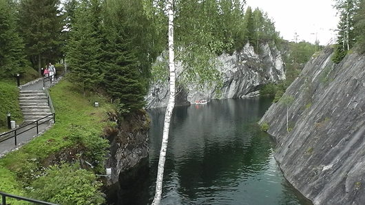 Дорожные зарисовки | Карелия, Рускеала, мраморный карьер.