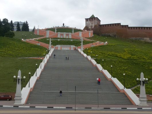 Дорожные зарисовки | Нижний Новгород Лестница Чкалова Пошли считать количество ступенек smile 