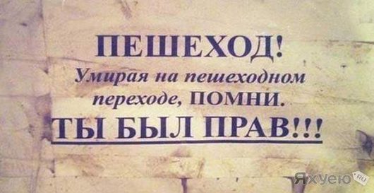 ВИДЕО Аварии снятые на регистратор | Про пешиков есть такая картинка Думаю пора придумывать про водителей подобную .