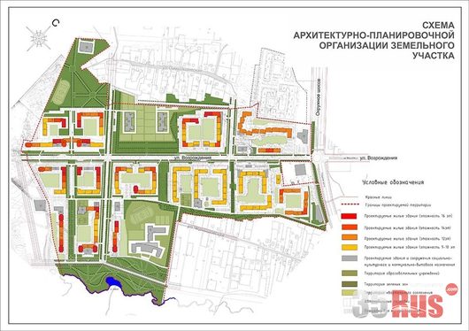 План застройки микрорайона южный вологда