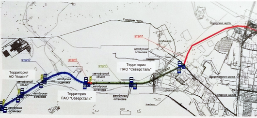Череповец | проект новой объездной дороги | План-схема